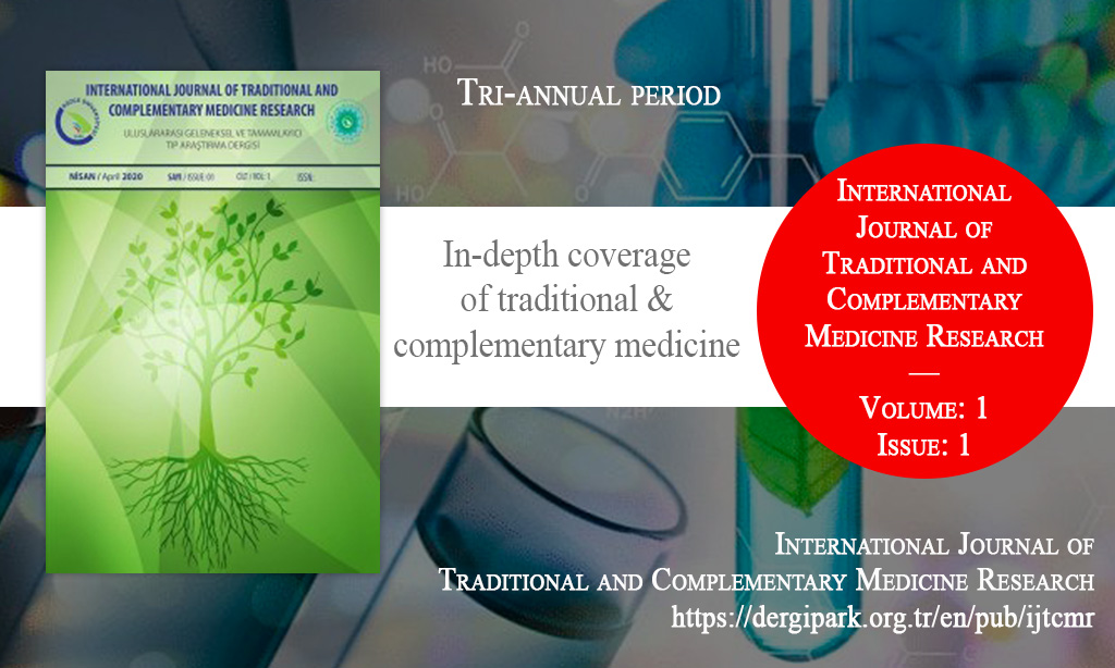 IJTCMR, April 2020 – International Journal of Traditional and Complementary Medicine Research, Year: 2020, Volume: 1, Issue: 1, Release Date: 30 April 2020