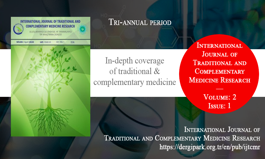 IJTCMR, April 2021 – International Journal of Traditional and Complementary Medicine Research, Year: 2021, Volume: 2, Issue: 1, Release Date: 15 April 2021