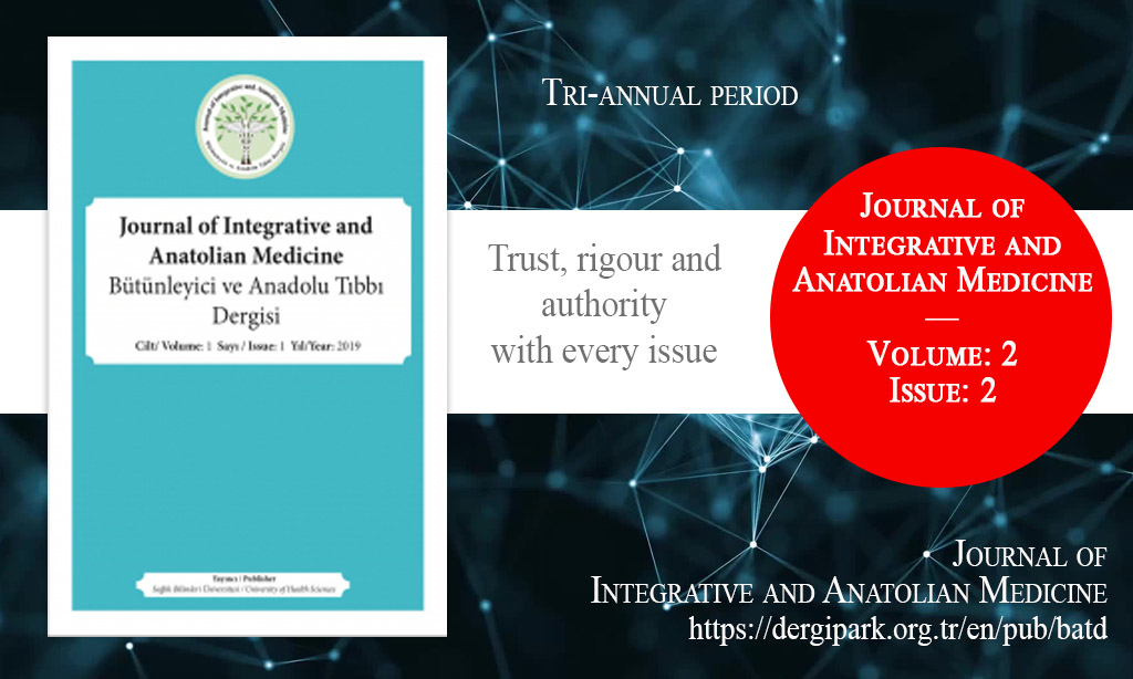 BATD, May 2021 – Journal of Integrative and Anatolian Medicine, Year: 2021, Volume: 2, Issue: 2, Release Date: 19 May 2021